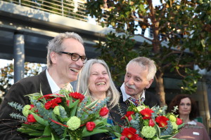 Preisträger Goldstein, Döbert und Vesper.