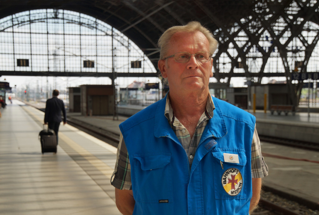 Harald Sieber arbeitet seit 14 Jahren bei der Bahnhofsmission in Leipzig